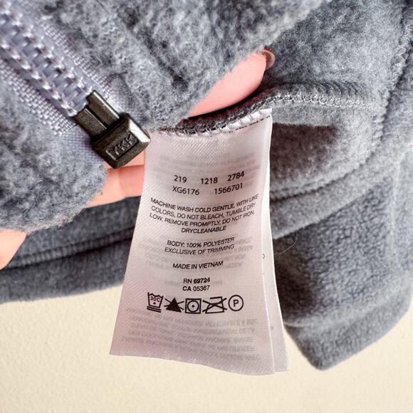 Columbia Grey Full Zip Fleece Jacket - Youth XS Outdoor Gorp - Picture 5 of 7